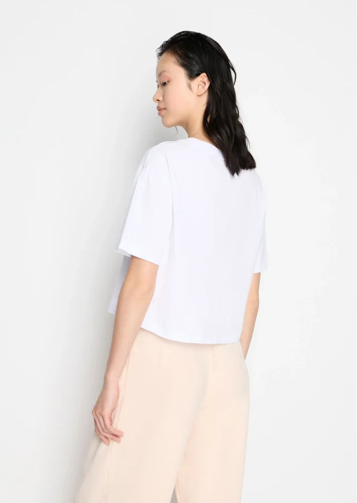 T-Shirt Women White Armani Exchange Camiseta