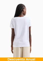T-Shirt Women White Armani Exchange Camiseta