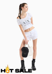 T-Shirt Women White Armani Exchange Camiseta
