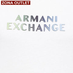 T-Shirt Women White Armani Exchange Camiseta