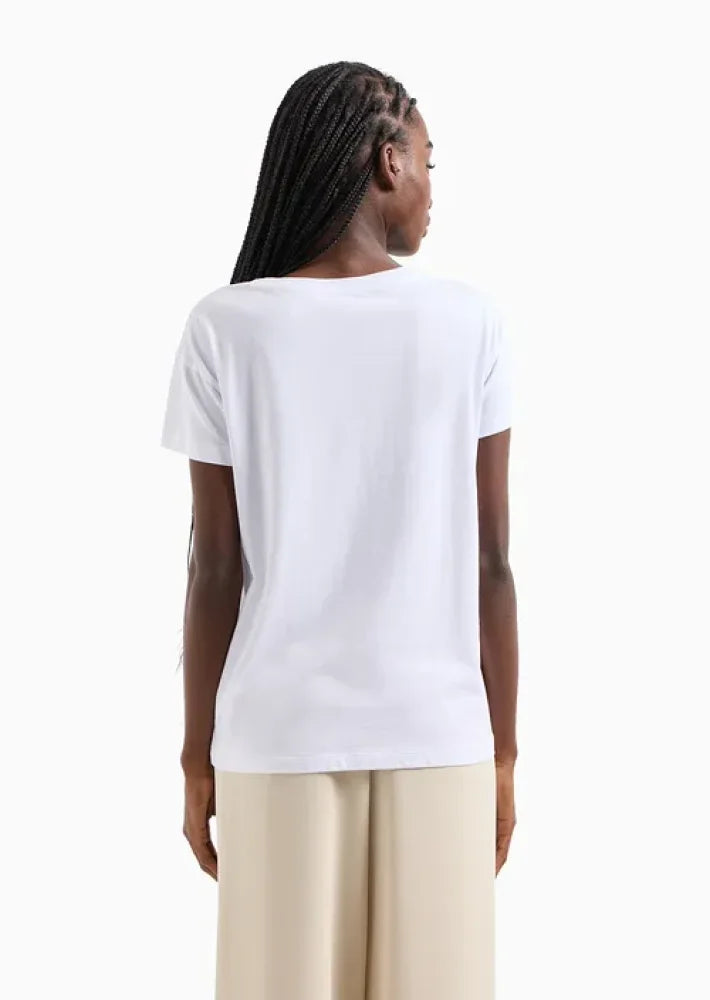 T-Shirt Women White Armani Exchange Camiseta