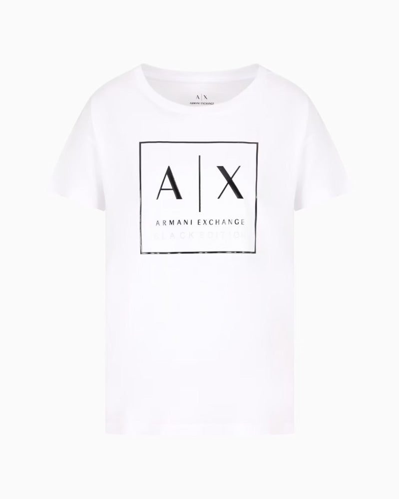 T-Shirt Women White Armani Exchange Camiseta
