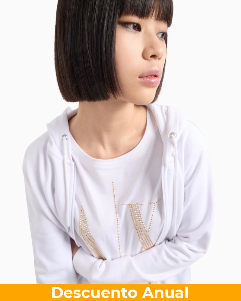 T-Shirt Women White Armani Exchange Camiseta