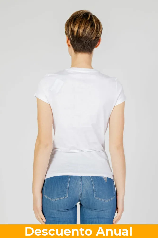 T-Shirt Women White Armani Exchange Camiseta