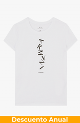 T-Shirt Women White Armani Exchange Camiseta