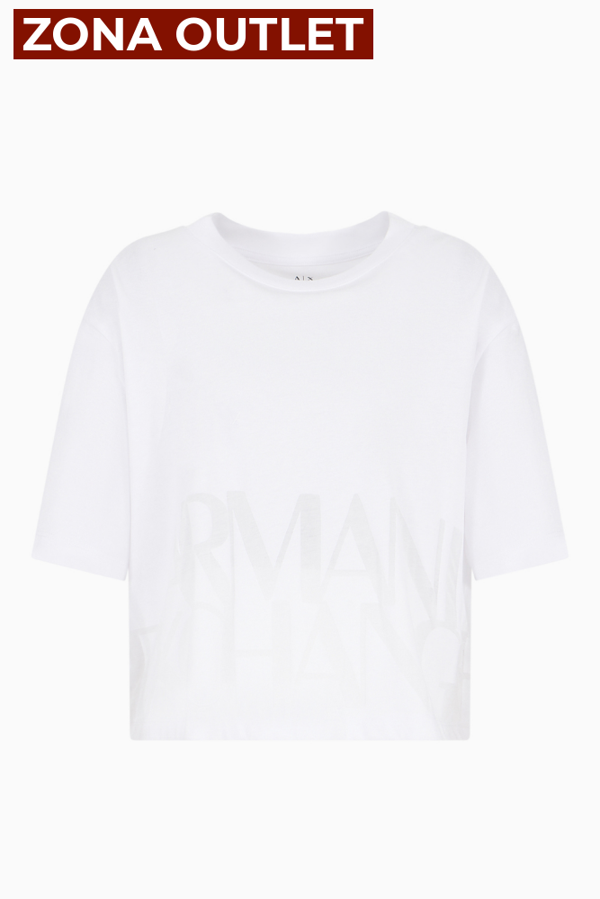 T-Shirt Women White Armani Exchange Camiseta