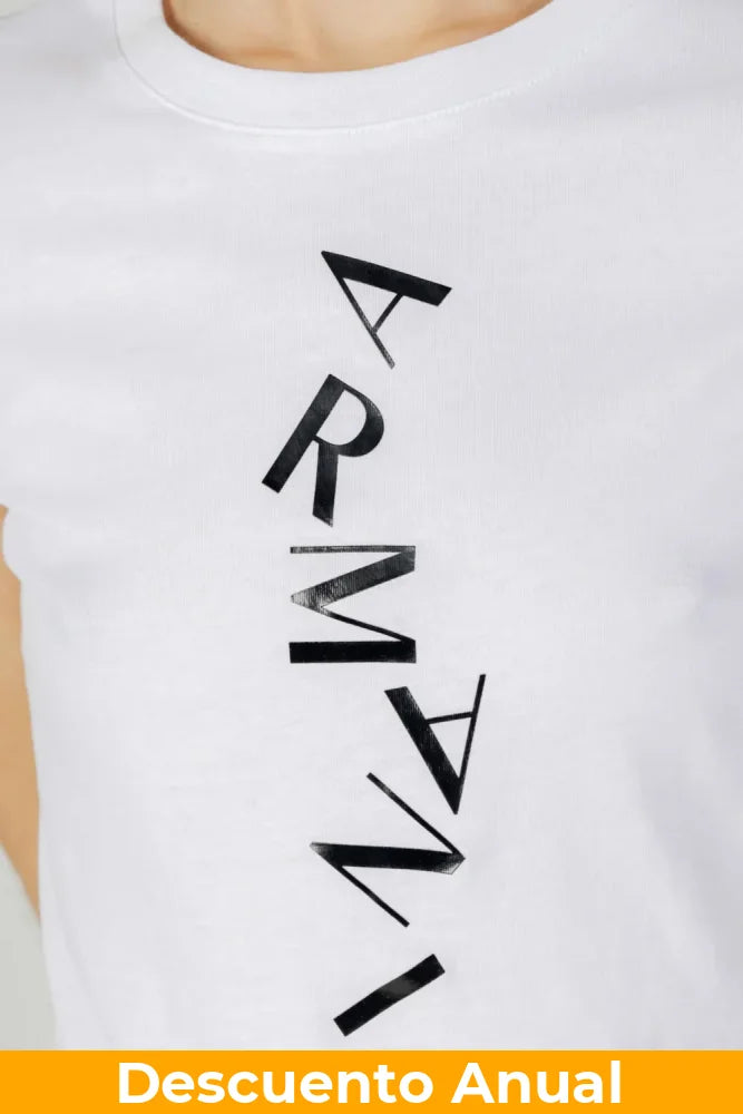T-Shirt Women White Armani Exchange Camiseta