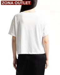 T-Shirt Women White Armani Exchange Camiseta