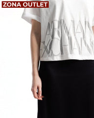 T-Shirt Women White Armani Exchange Camiseta