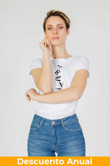 T-Shirt Women White Armani Exchange Camiseta