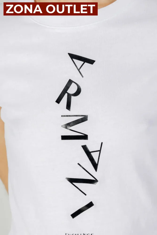 T-Shirt Women White Armani Exchange Camiseta