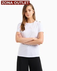 T-Shirt Women White Armani Exchange Camiseta