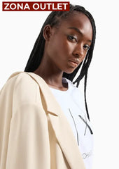 T-Shirt Women White Armani Exchange Camiseta