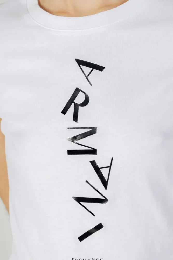 T-Shirt Women White Armani Exchange Camiseta