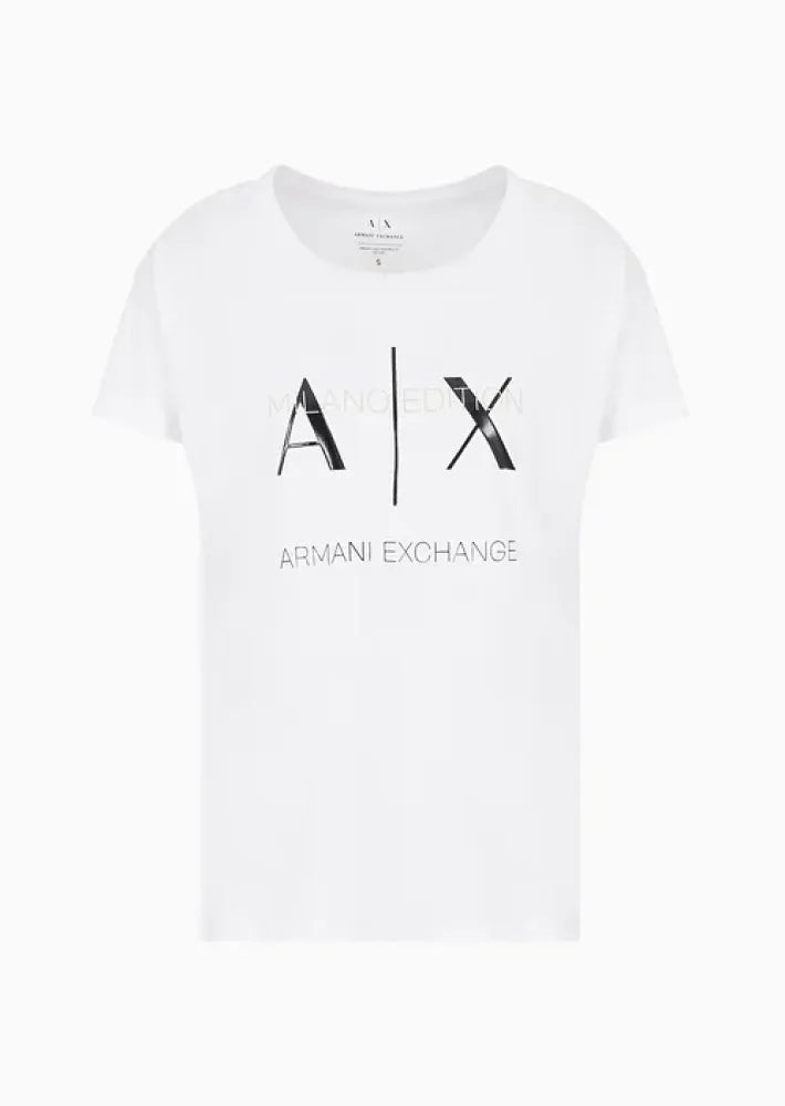 T-Shirt Women White Armani Exchange Camiseta
