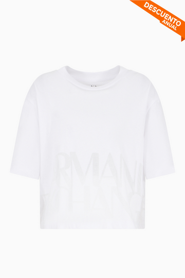 T-Shirt Women White Armani Exchange Camiseta