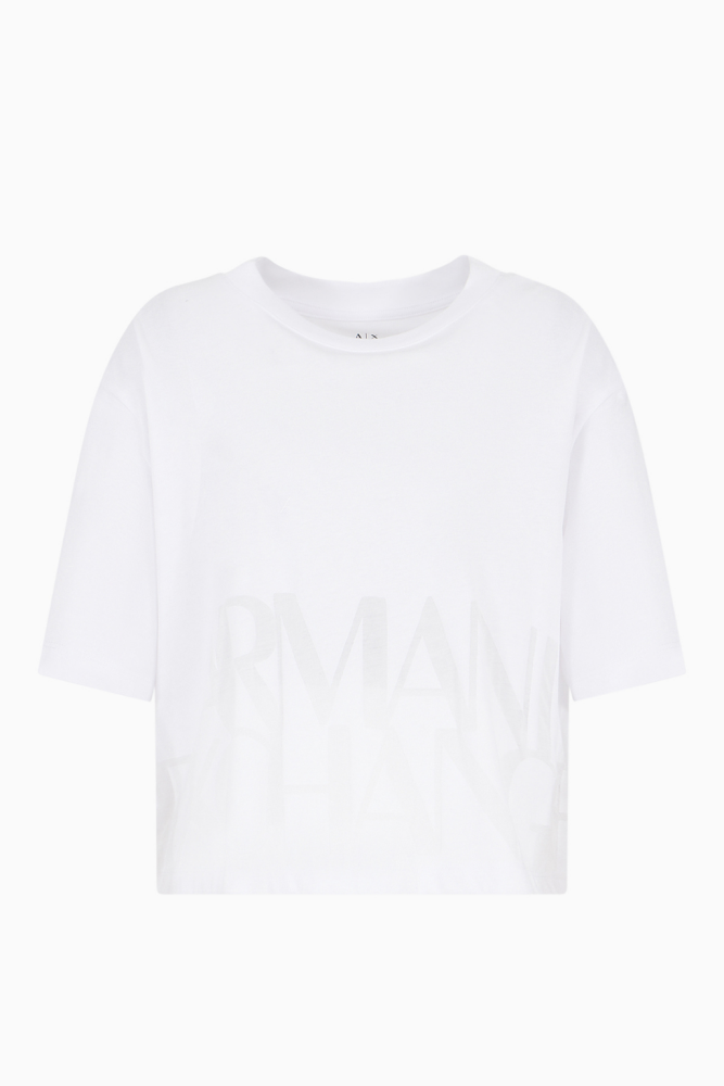 T-Shirt Women White Armani Exchange Camiseta