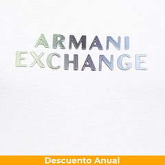 T-Shirt Women White Armani Exchange Camiseta