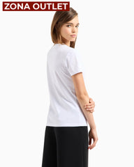 T-Shirt Women White Armani Exchange Camiseta