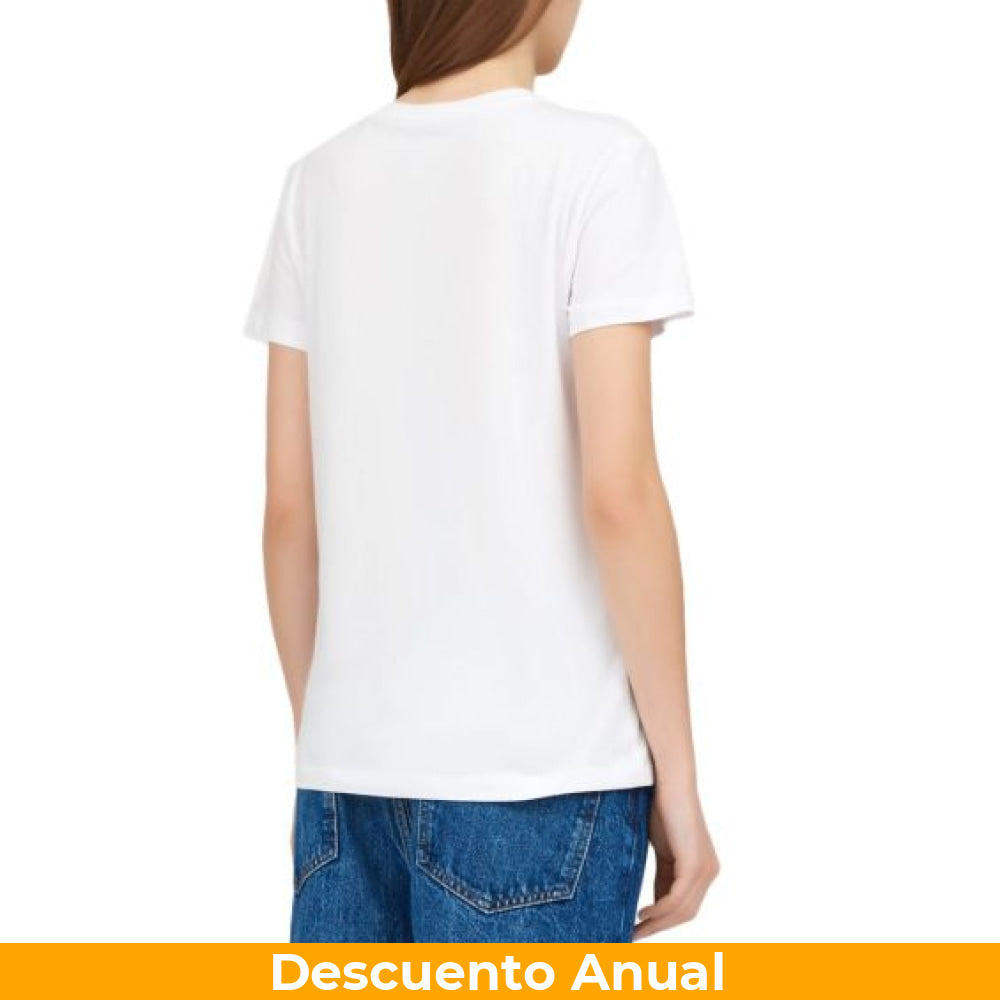 T-Shirt Women White Armani Exchange Camiseta