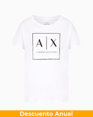 T-Shirt Women White Armani Exchange Camiseta