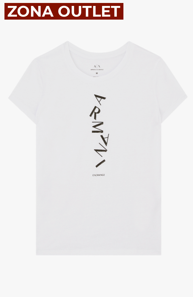 T-Shirt Women White Armani Exchange Camiseta