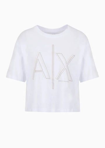 T-Shirt Women White Armani Exchange Camiseta