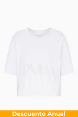 T-Shirt Women White Armani Exchange Camiseta