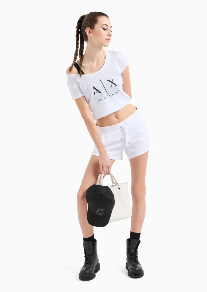T-Shirt Women White Armani Exchange Camiseta