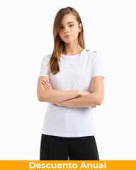 T-Shirt Women White Armani Exchange Camiseta
