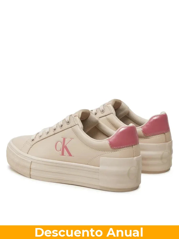 Tenis Women Calvin Klein Eggshell Tenis