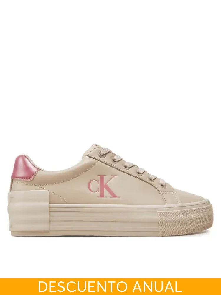 Tenis Women Calvin Klein Eggshell Tenis
