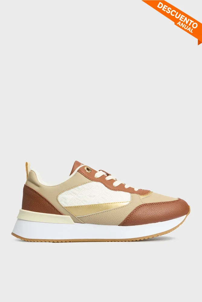 Tenis Women Tommy Hilfiger Brown Tenis