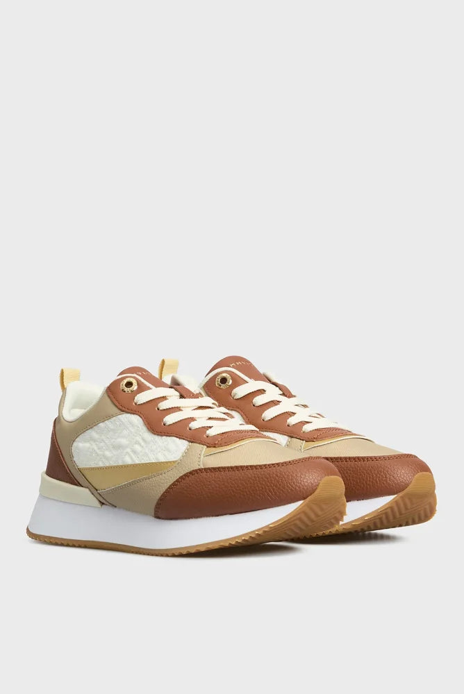 Tenis Women Tommy Hilfiger Brown Tenis