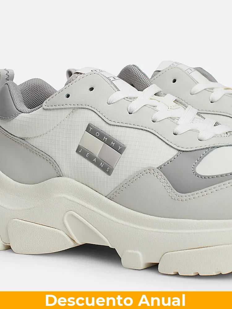 Tenis Women Tommy Hilfiger Grey Tenis