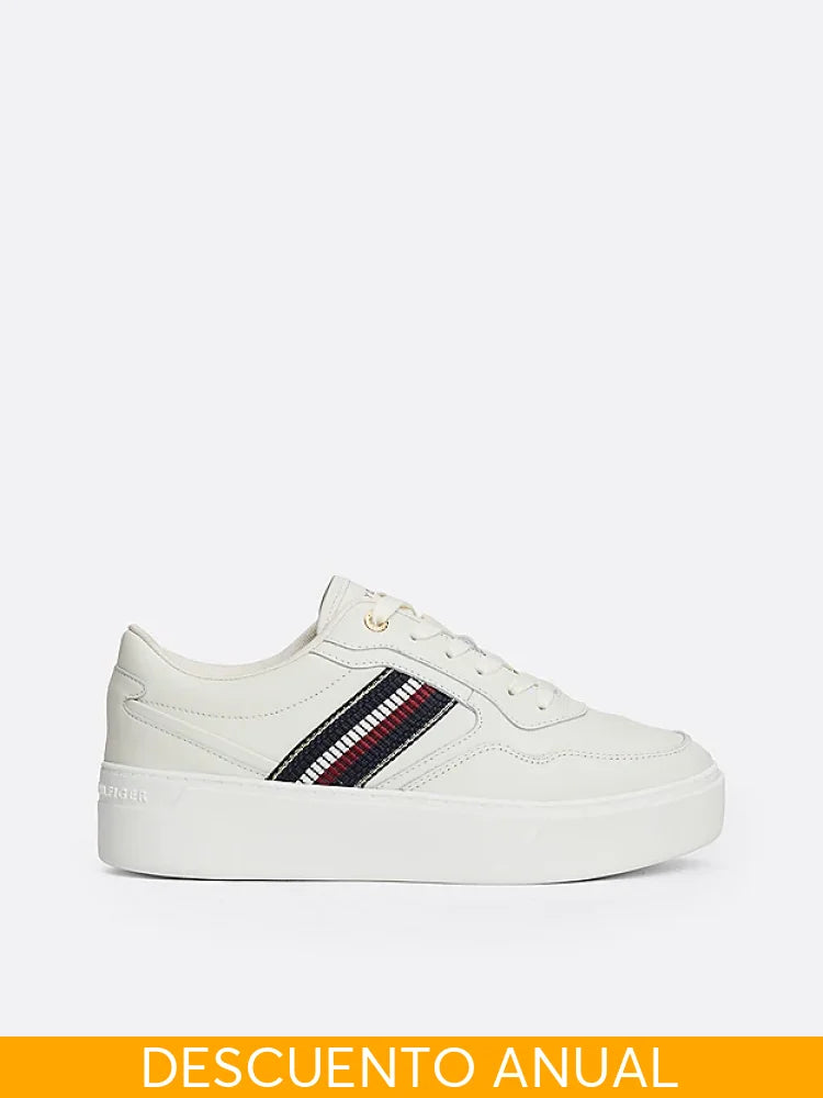 Tenis Women Tommy Hilfiger White Tenis