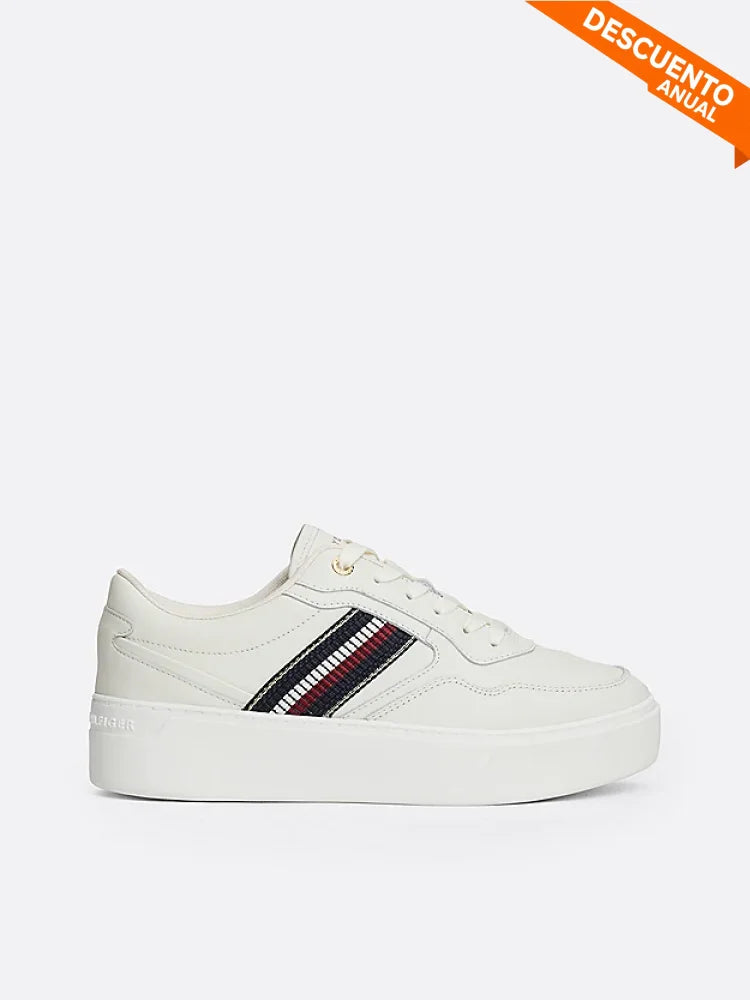 Tenis Women Tommy Hilfiger White Tenis