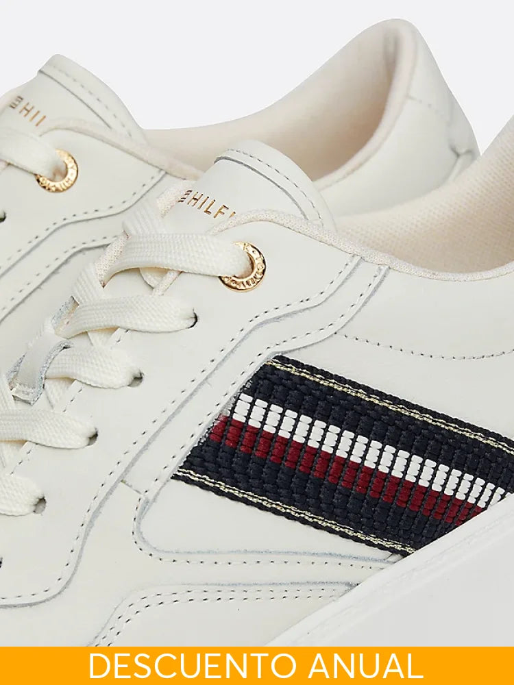 Tenis Women Tommy Hilfiger White Tenis
