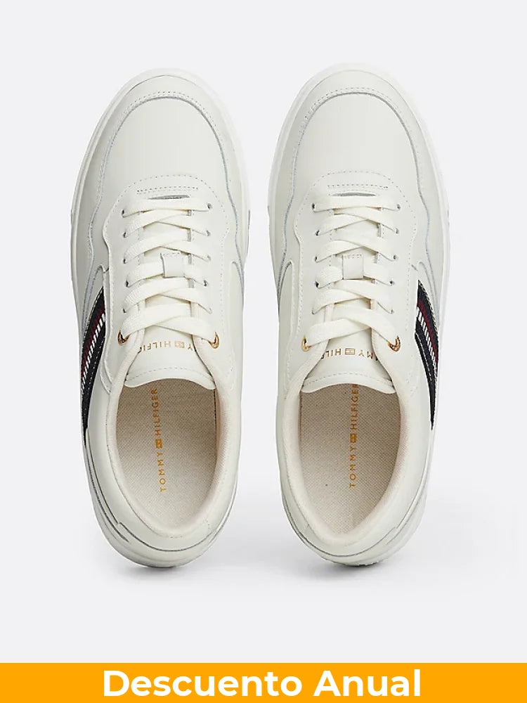 Tenis Women Tommy Hilfiger White Tenis