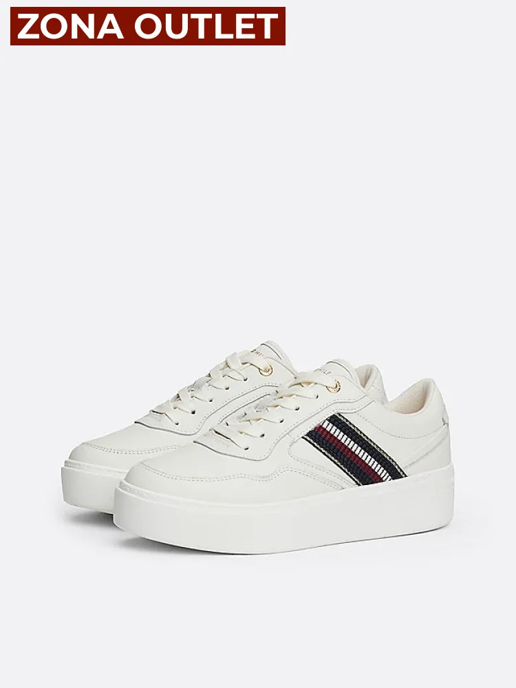Tenis Women Tommy Hilfiger White Tenis