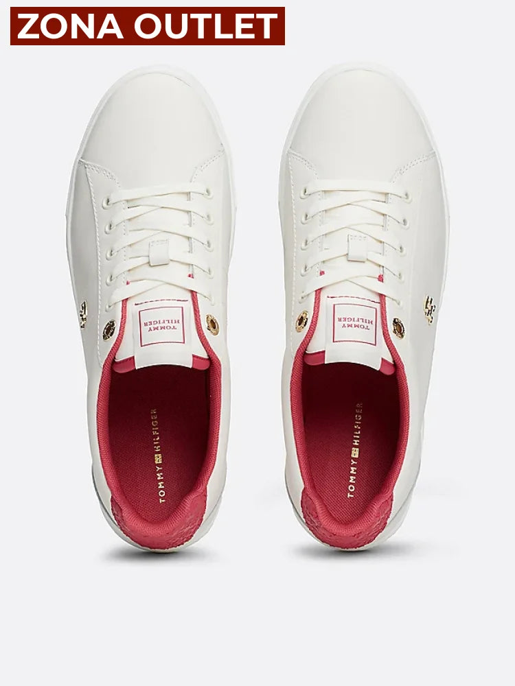 Tenis Women Tommy Hilfiger White Tenis