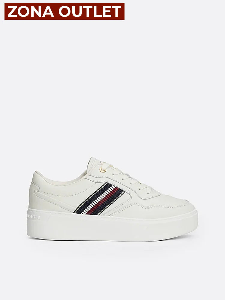 Tenis Women Tommy Hilfiger White Tenis