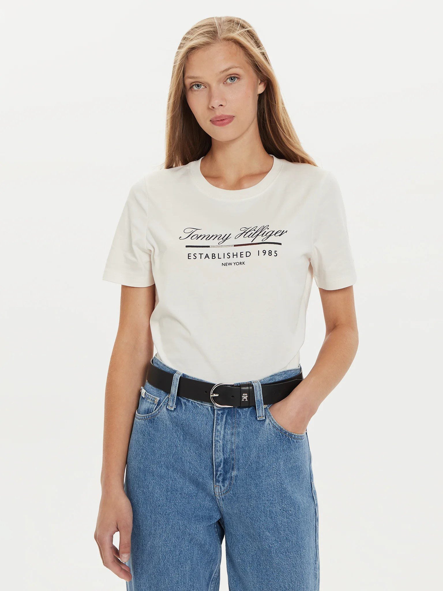 Camiseta Women Tommy Hilfiger White – ¡tienda De Marcas Exclusivas!