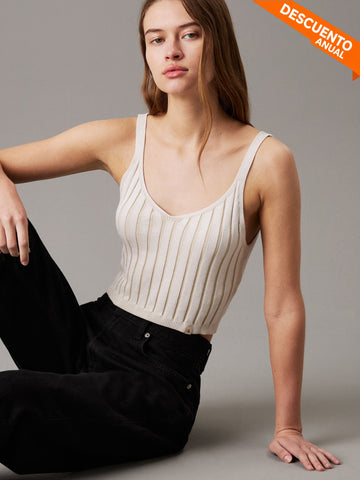 Top Calvin Klein Women Ivory Top
