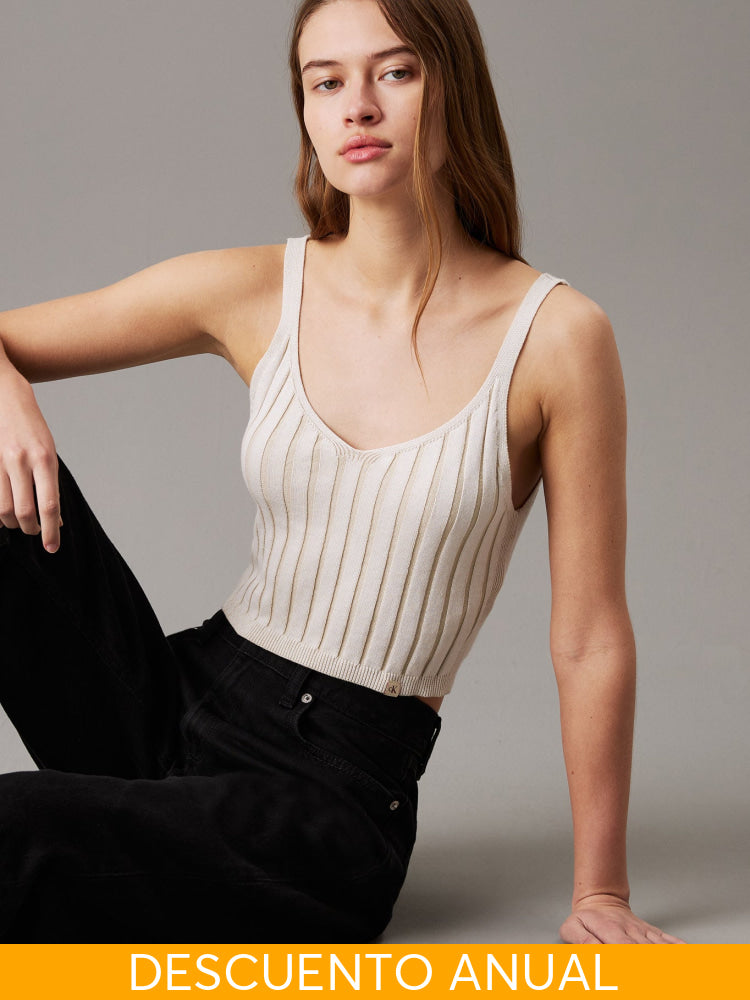 Top Calvin Klein Women Ivory Top