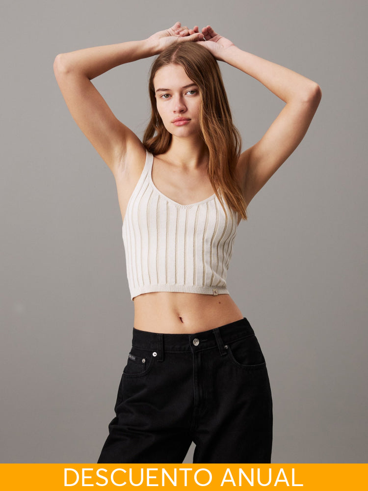 Top Calvin Klein Women Ivory Top