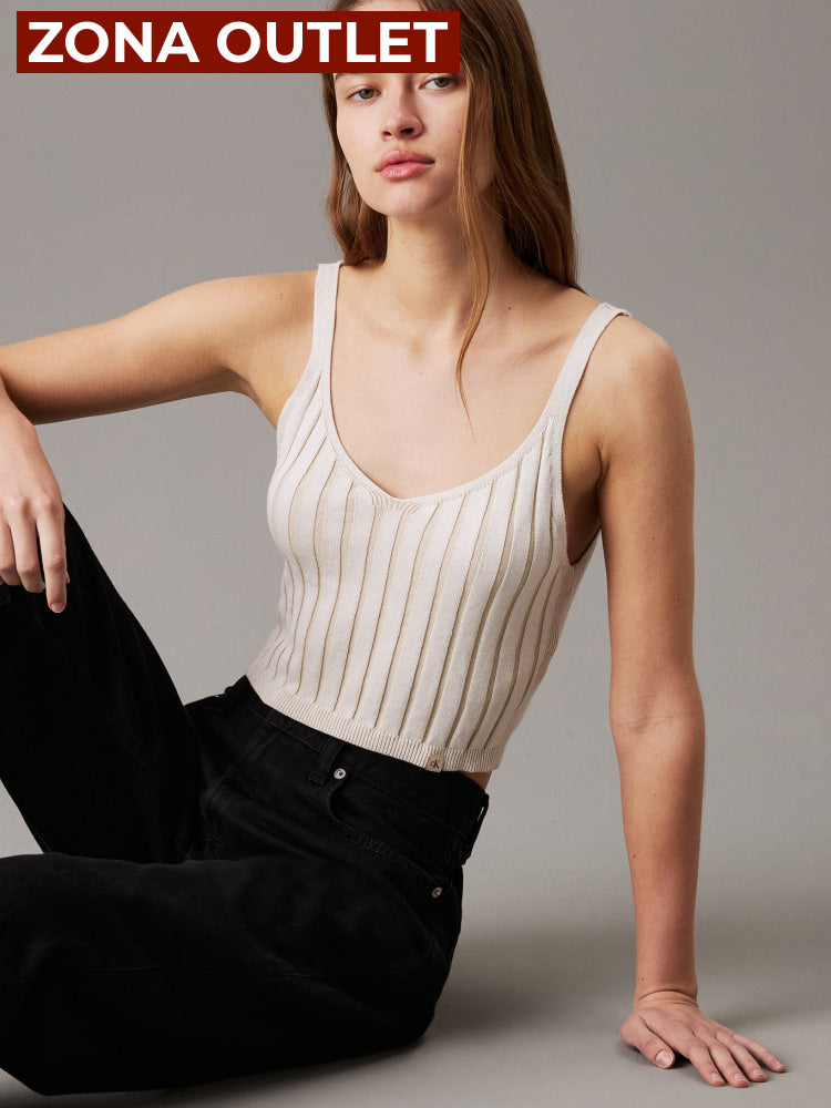 Top Calvin Klein Women Ivory Top