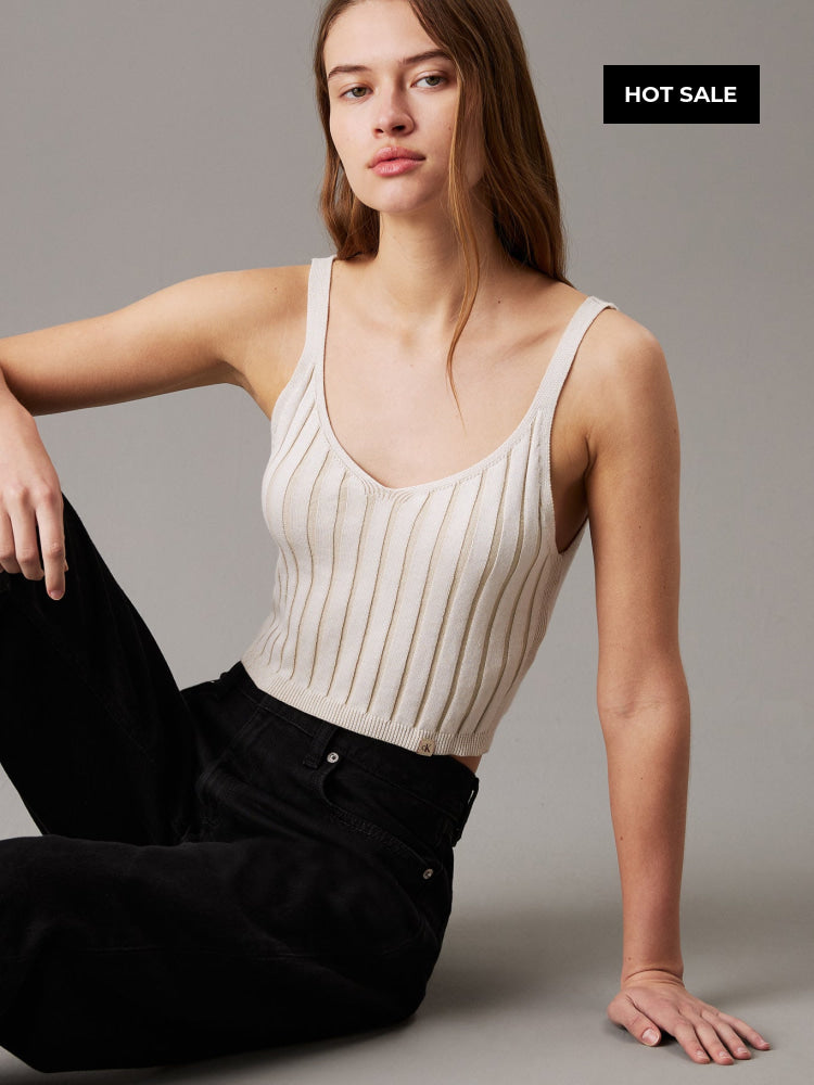 Top Calvin Klein Women Ivory Top