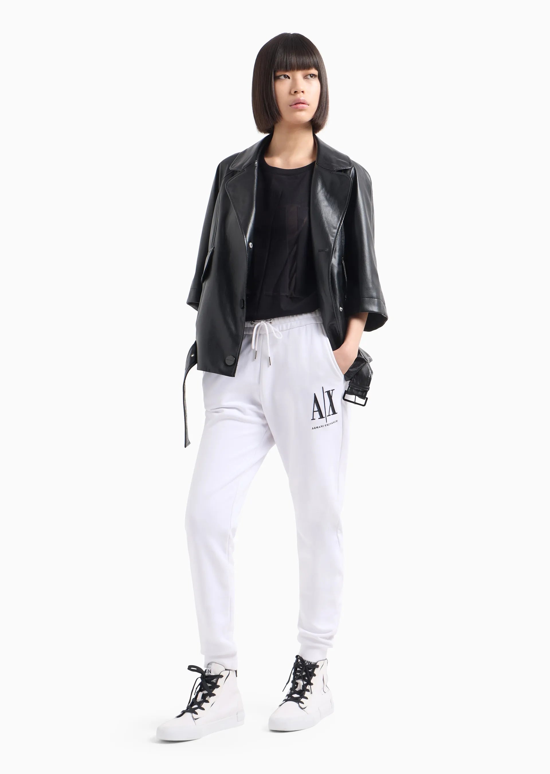 Pants Women White Armani Exchange Jogger