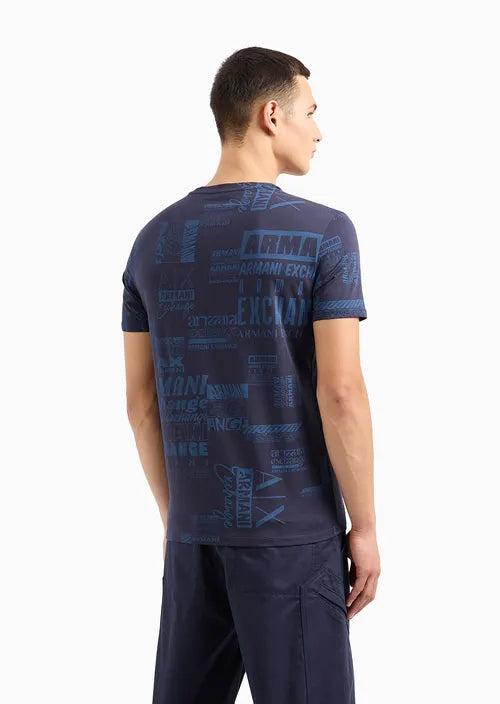 T-Shirt Men Night Sky Armani Exchange Camiseta